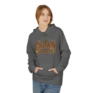 Crown Hoodie — Hebrews 2:9 Inspirational Christian Pullover
