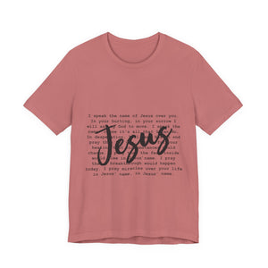 Jesus Saves Unisex Jersey Short Sleeve Tee – Christian Faith T-Shirt, Inspirational Gospel Apparel, Everyday Worship Wear