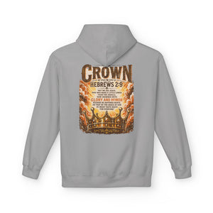 Crown Hoodie — Hebrews 2:9 Inspirational Christian Pullover