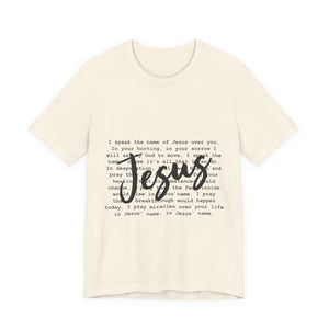 Jesus Saves Unisex Jersey Short Sleeve Tee – Christian Faith T-Shirt, Inspirational Gospel Apparel, Everyday Worship Wear