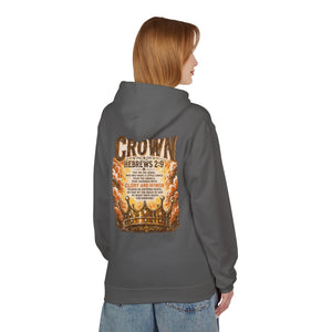 Crown Hoodie — Hebrews 2:9 Inspirational Christian Pullover