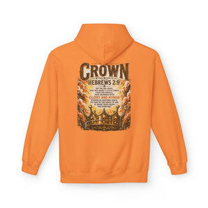 Crown Hoodie — Hebrews 2:9 Inspirational Christian Pullover
