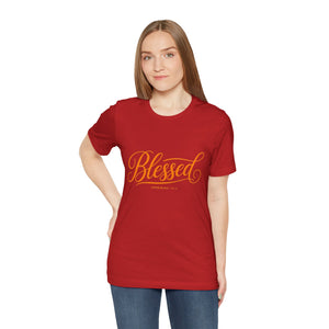 Blessed Script T-Shirt — Inspirational Christian Tee (Jeremiah 29:11)
