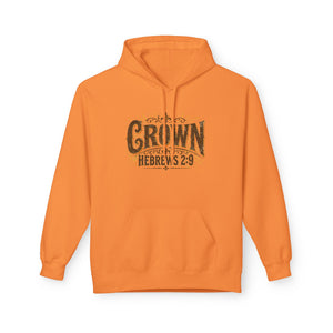 Crown Hoodie — Hebrews 2:9 Inspirational Christian Pullover