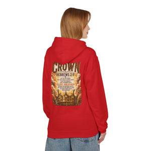 Crown Hoodie — Hebrews 2:9 Inspirational Christian Pullover
