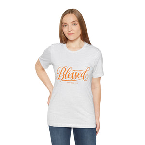 Blessed Script T-Shirt — Inspirational Christian Tee (Jeremiah 29:11)