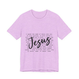 Jesus Saves Unisex Jersey Short Sleeve Tee – Christian Faith T-Shirt, Inspirational Gospel Apparel, Everyday Worship Wear