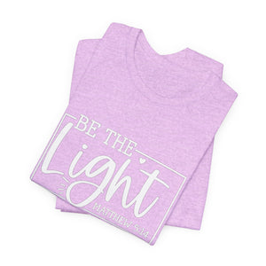 Be The Light Matthew 5:14 Unisex Jersey Short Sleeve Tee – Christian Inspirational T-Shirt, Faith-Based Scripture Apparel