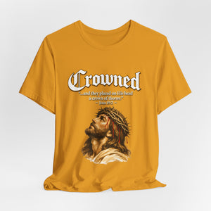 Crowned – Crown of Thorns Jesus T-Shirt John 19:2 | Jesus Faith Graphic Tee