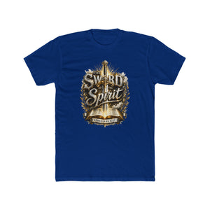 The Sword of the Spirit – Ephesians 6:17 | Armor of God Christian T-Shirt (White, Gold & Silver Design)