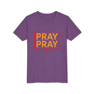 Pray Pray Youth T‑Shirt – Faith-Based Christian Tee for Kids