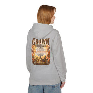 Crown Hoodie — Hebrews 2:9 Inspirational Christian Pullover