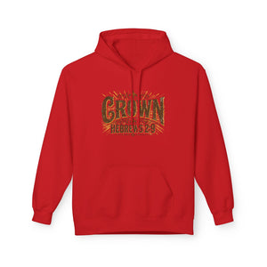 Crown Hoodie — Hebrews 2:9 Inspirational Christian Pullover