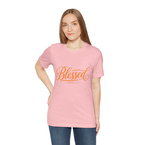 Blessed Script T-Shirt — Inspirational Christian Tee (Jeremiah 29:11)