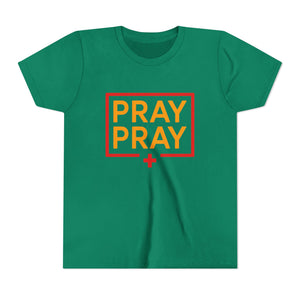 Pray Pray Youth T‑Shirt – Faith-Based Christian Tee for Kids