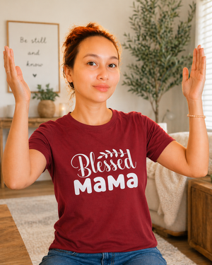 Blessed Mama – Christian Mom T-Shirt | Proverbs 31:28 Faith Graphic Tee Christian T-Shirt |   Faith-Based Scripture Apparel