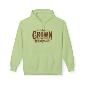 Crown Hoodie — Hebrews 2:9 Inspirational Christian Pullover