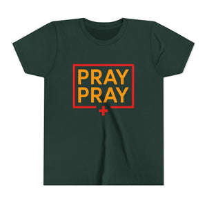 Pray Pray Youth T‑Shirt – Faith-Based Christian Tee for Kids