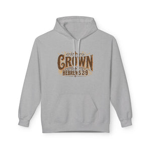 Crown Hoodie — Hebrews 2:9 Inspirational Christian Pullover