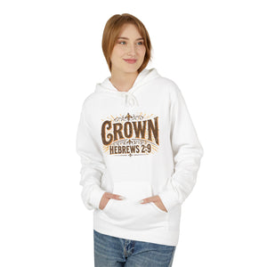 Crown Hoodie — Hebrews 2:9 Inspirational Christian Pullover