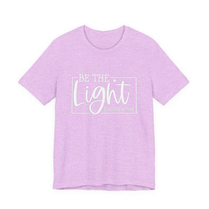 Be The Light Matthew 5:14 Unisex Jersey Short Sleeve Tee – Christian Inspirational T-Shirt, Faith-Based Scripture Apparel