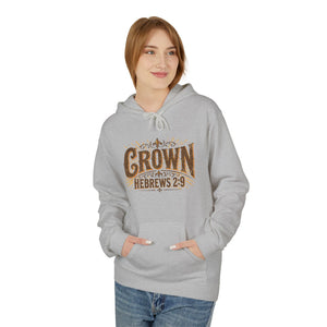Crown Hoodie — Hebrews 2:9 Inspirational Christian Pullover