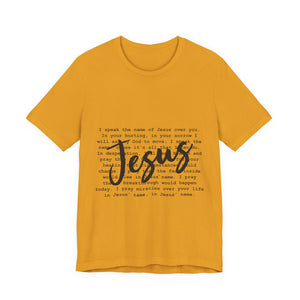 Jesus Saves Unisex Jersey Short Sleeve Tee – Christian Faith T-Shirt, Inspirational Gospel Apparel, Everyday Worship Wear