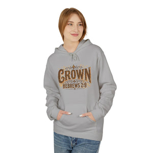 Crown Hoodie — Hebrews 2:9 Inspirational Christian Pullover