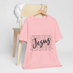 Jesus Saves Unisex Jersey Short Sleeve Tee – Christian Faith T-Shirt, Inspirational Gospel Apparel, Everyday Worship Wear
