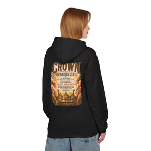 Crown Hoodie — Hebrews 2:9 Inspirational Christian Pullover
