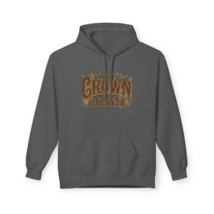 Crown Hoodie — Hebrews 2:9 Inspirational Christian Pullover