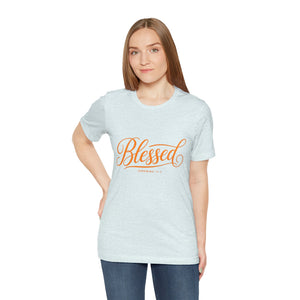 Blessed Script T-Shirt — Inspirational Christian Tee (Jeremiah 29:11)