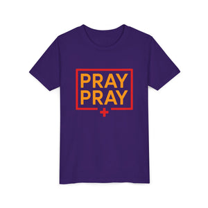 Pray Pray Youth T‑Shirt – Faith-Based Christian Tee for Kids