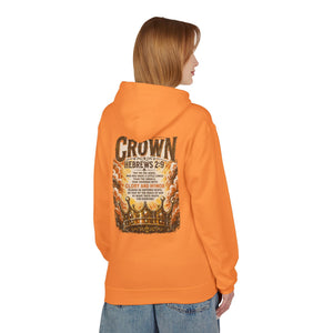 Crown Hoodie — Hebrews 2:9 Inspirational Christian Pullover