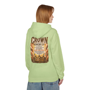 Crown Hoodie — Hebrews 2:9 Inspirational Christian Pullover