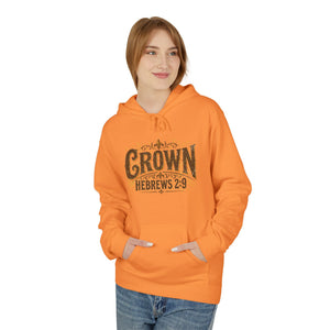 Crown Hoodie — Hebrews 2:9 Inspirational Christian Pullover