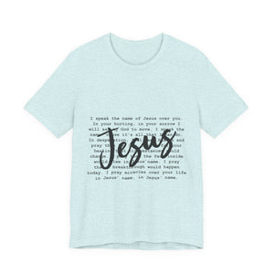 Jesus Saves Unisex Jersey Short Sleeve Tee – Christian Faith T-Shirt, Inspirational Gospel Apparel, Everyday Worship Wear