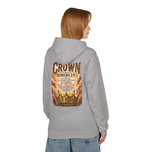 Crown Hoodie — Hebrews 2:9 Inspirational Christian Pullover