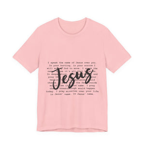 Jesus Saves Unisex Jersey Short Sleeve Tee – Christian Faith T-Shirt, Inspirational Gospel Apparel, Everyday Worship Wear