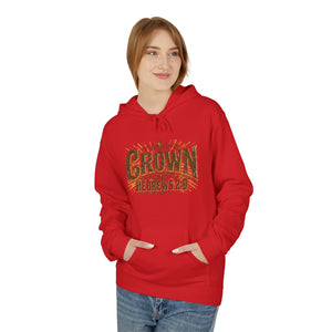 Crown Hoodie — Hebrews 2:9 Inspirational Christian Pullover