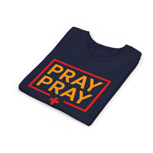 Pray Pray Youth T‑Shirt – Faith-Based Christian Tee for Kids