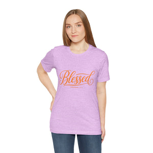 Blessed Script T-Shirt — Inspirational Christian Tee (Jeremiah 29:11)