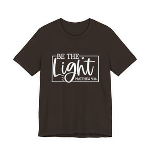Be The Light Matthew 5:14 Unisex Jersey Short Sleeve Tee – Christian Inspirational T-Shirt, Faith-Based Scripture Apparel