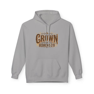 Crown Hoodie — Hebrews 2:9 Inspirational Christian Pullover